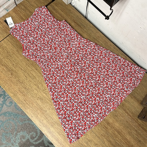 Lauren Ralph Lauren Nwt navy red white floral print wrap style zip dress - Picture 6 of 10
